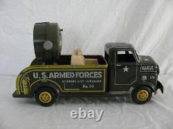 Vintage Marx Pressed Steel US Army Armed Forces #54 Searchlight Truck Read