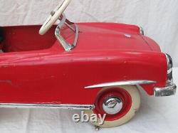 Vintage Mercedes 190 SL Convertible Red Pedal Car late 1950's mid 1960's