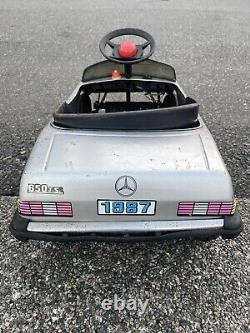 Vintage Mercedes Benz Kids Electric Powered Pedal Car 1987 650 JS Young READ