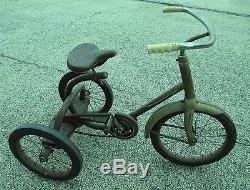 Vintage Mercury Rear Wheel Chain Drive Tricycle