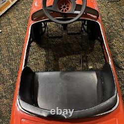 Vintage Metal 1985 Mercedes 500 SEC Red Pedal Car/Children's Kids Ride On Toy