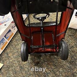 Vintage Metal 1985 Mercedes 500 SEC Red Pedal Car/Children's Kids Ride On Toy