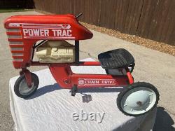 Vintage Metal AMF 502 Pedal Tractor Power Trac Chain Driven Original Condition