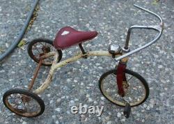 Vintage Metal Child's Tricycle With a Troxel Seat