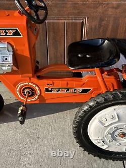 Vintage Metal Murry Trac 2 Ton Pedal Car With Dump Trac Trailer