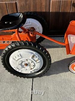 Vintage Metal Murry Trac 2 Ton Pedal Car With Dump Trac Trailer