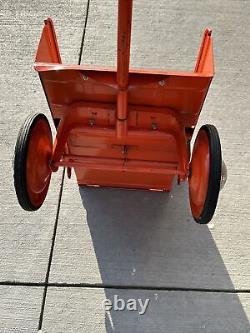 Vintage Metal Murry Trac 2 Ton Pedal Car With Dump Trac Trailer