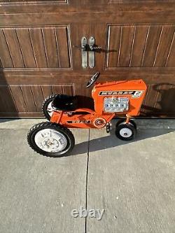 Vintage Metal Murry Trac 2 Ton Pedal Car With Dump Trac Trailer