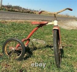 Vintage Mid Century AMF Junior Tricycle, Pedal Trike, Bicycle, Rustic Decor, A2