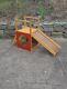 Vintage Mid Century Modern 1960's Creative Playthings Wood Fort and Slide