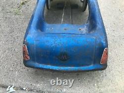 Vintage Midwest Sportster Pedal Car Blue with Steering Wheel