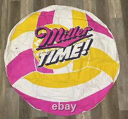 Vintage Miller Lite Pro Beach Volleyball AVP Inflatable Raft Tube Volleyball 60