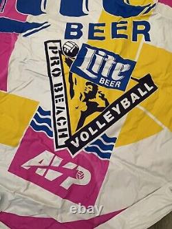 Vintage Miller Lite Pro Beach Volleyball AVP Inflatable Raft Tube Volleyball 60