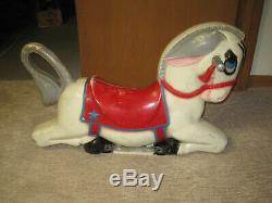 Vintage Miracle Donkey Horse Playground Rider Aluminum Spring Ride On Toy 60's