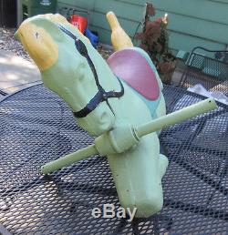 Vintage Miracle Equipment Co Playground Ride On Horse cast aluminum