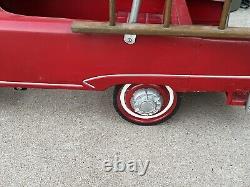 Vintage Murray 1963 Super Deluxe W-750 Fire Truck Pedal Car
