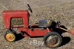 Vintage Murray 2 Ton Diesel Model Pedal Tractor with Cart