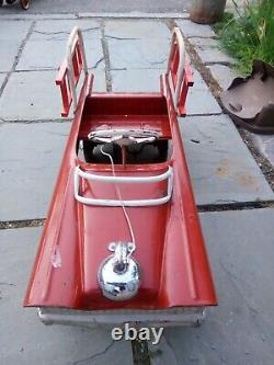 Vintage Murray AMC Fire Truck Batallian Pedal Car Ball Bearing Drive