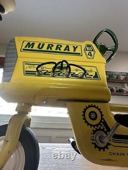 Vintage Murray Big 4 Tractor Pedal Car Original! Mint! Wow! Rare find