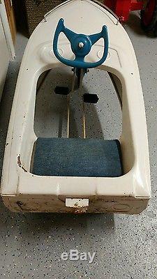 Vintage Murray Boat Pedal Car Jolly Roger