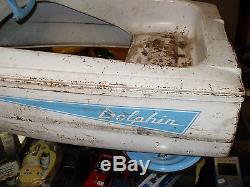 Vintage Murray Dolphin Pedal Car Boat No Reserve