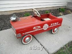 Vintage Murray Fire Chief Truck Engine Pedal Car