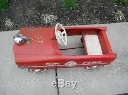 Vintage Murray Fire Chief Truck Engine Pedal Car