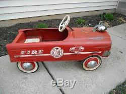 Vintage Murray Fire Chief Truck Engine Pedal Car