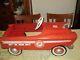Vintage Murray Fire Truck Chief Pedal Car 1960's All Original