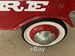 Vintage Murray Fire Truck Pedal Car Engine