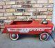Vintage Murray Metal Fire Chief Red Pedal Car with Bell 1950's Original Paint