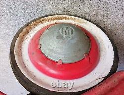 Vintage Murray Metal Fire Chief Red Pedal Car with Bell 1950's Original Paint