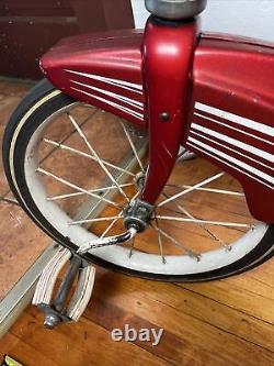 Vintage Murray Metal Tricycle Red Good Condition All Original Working