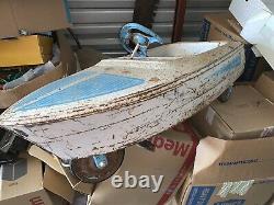 Vintage Murray Pedal Boat surface rust scratches only works well Dolphin rare