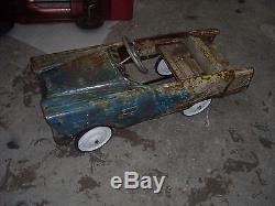 Vintage Murray Pedal Car Fire Truck Payload Earth Mover Dump