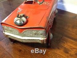 Vintage Murray Pedal Car Murray Fire Truck - Good Original Condition