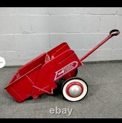 Vintage Murray Pedal Car Pedal Tractor Red Dump Trac Trailer Cart Wagon
