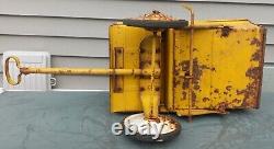 Vintage Murray Pedal Tractor Dump Trac Wagon Yellow