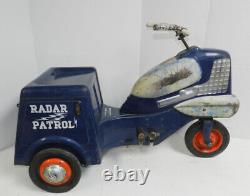 Vintage Murray Radio Patrol Police Pedal Car Local Pickup Only