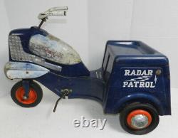 Vintage Murray Radio Patrol Police Pedal Car Local Pickup Only