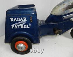 Vintage Murray Radio Patrol Police Pedal Car Local Pickup Only