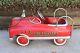 Vintage Murray Red Comet Steel Fire Fighter Pedal Car 38 Long FD No 1 70s Repro