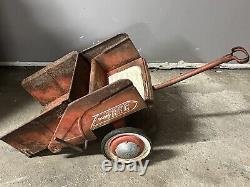 Vintage Murray Red Dump Trac Wagon