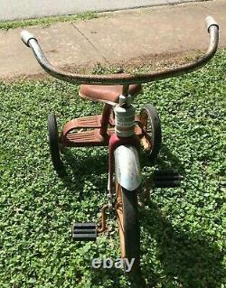 Vintage Murray Red Tricycle Ez Step Up Complete Rideable MID Century