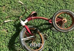 Vintage Murray Red Tricycle Ez Step Up Complete Rideable MID Century