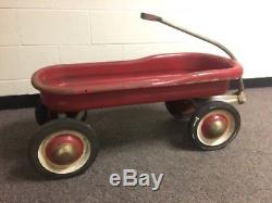 Vintage Murray Steel Toy Wagon Streamlined Red