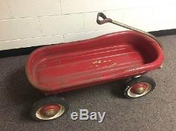 Vintage Murray Steel Toy Wagon Streamlined Red