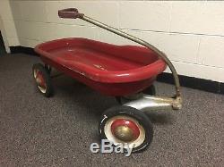 Vintage Murray Steel Toy Wagon Streamlined Red