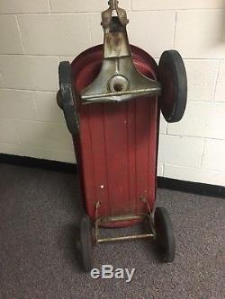 Vintage Murray Steel Toy Wagon Streamlined Red