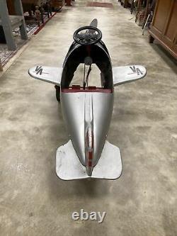 Vintage Murray Steelcraft Pedal Airplane WW2 Era Pedal Fighter Plane